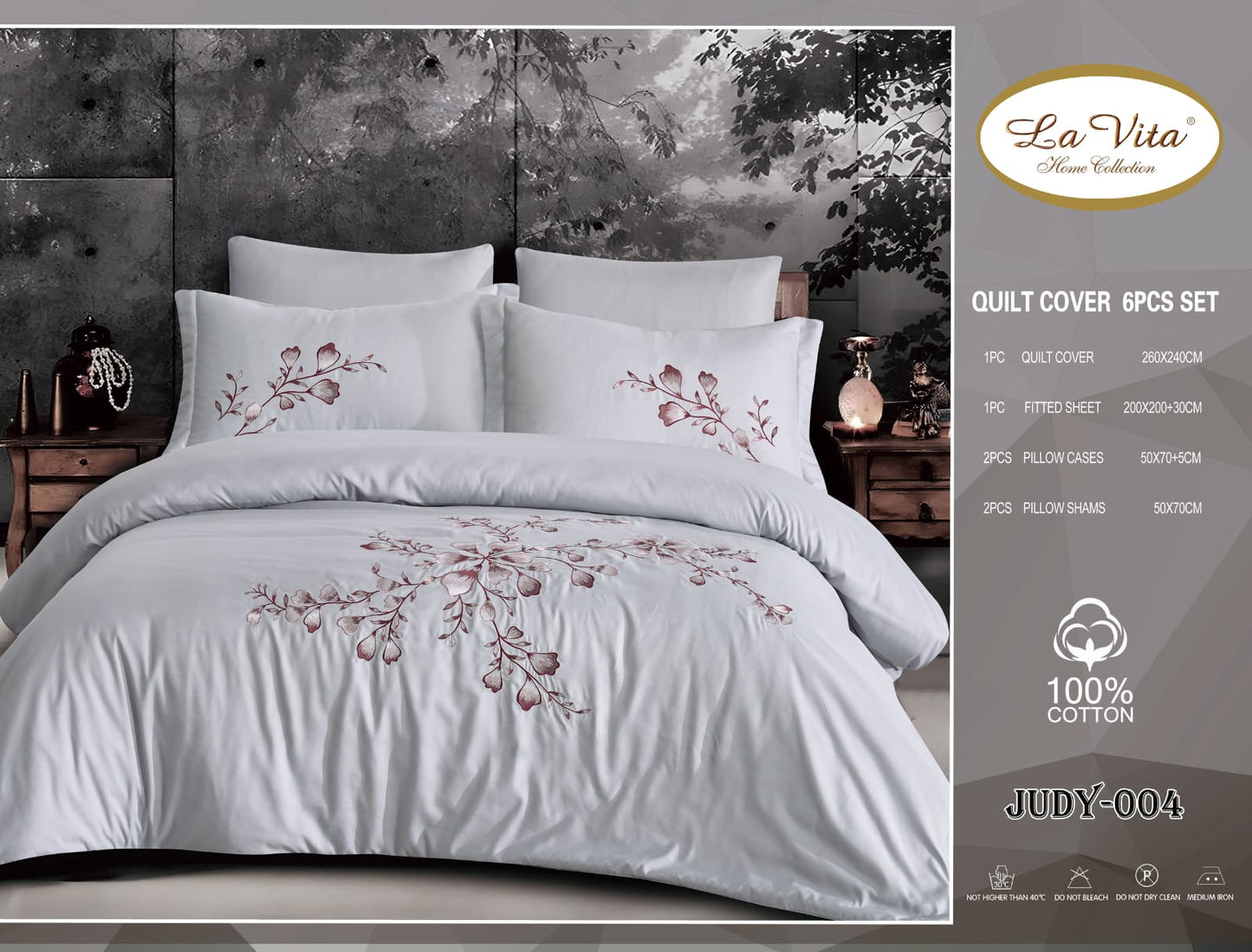 طقم غطاء لحاف 6 قطع *جودي*Duvet Cover 6pc set *JUDY*