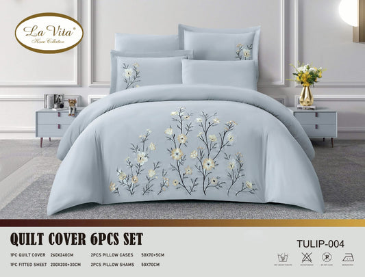 طقم غطاء لحاف 6 قطع *توليب*Duvet Cover 6pc set *TULIP*