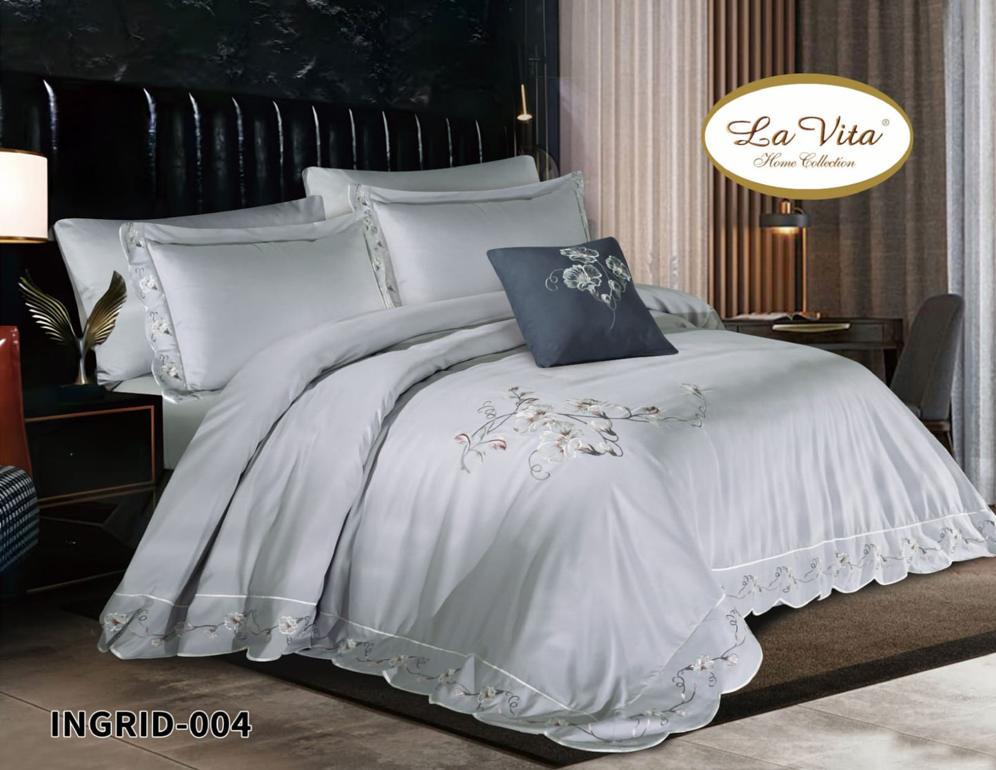 طقم غطاء لحاف مكون من 6 قطع *INGRID*Duvet Cover 6pc set *INGRID*