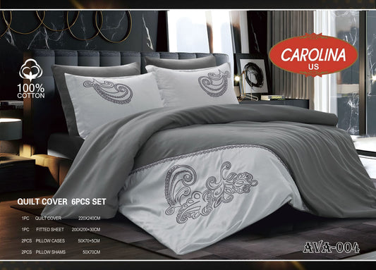 طقم غطاء لحاف 6 قطع *AVA*Duvet Cover 6pc set *AVA*