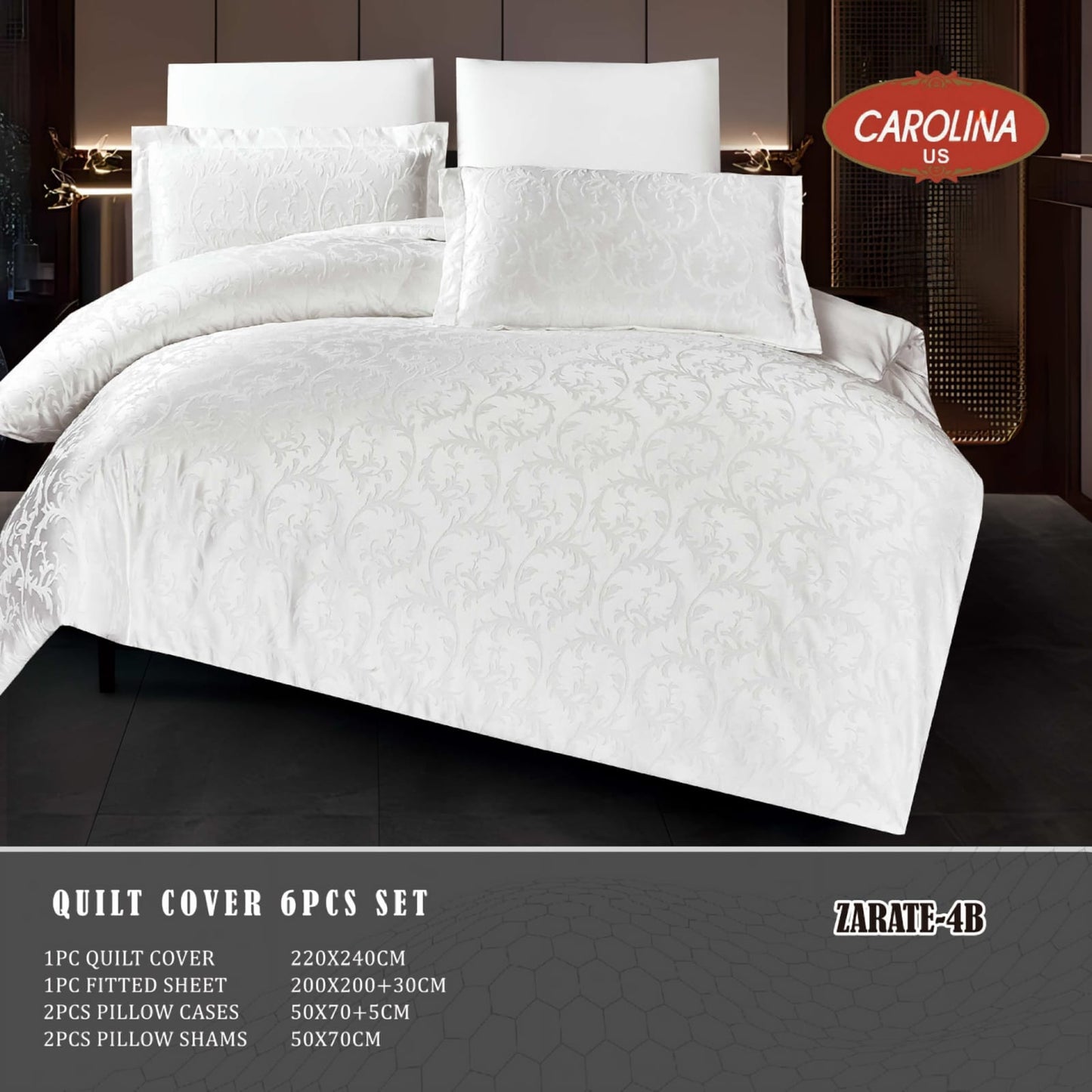 طقم غطاء لحاف 6 قطع *زاراتي*Duvet Cover 6pc set *ZARATE*