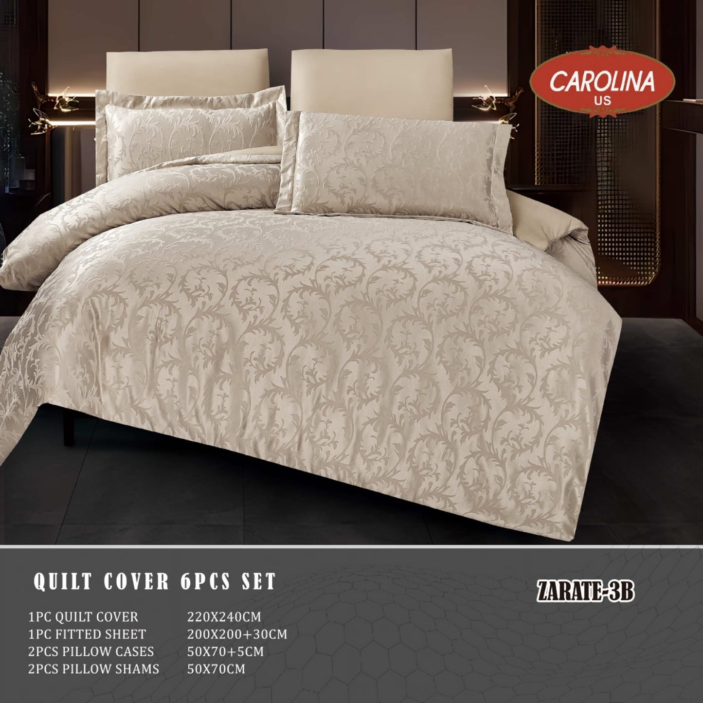 طقم غطاء لحاف 6 قطع *زاراتي*Duvet Cover 6pc set *ZARATE*