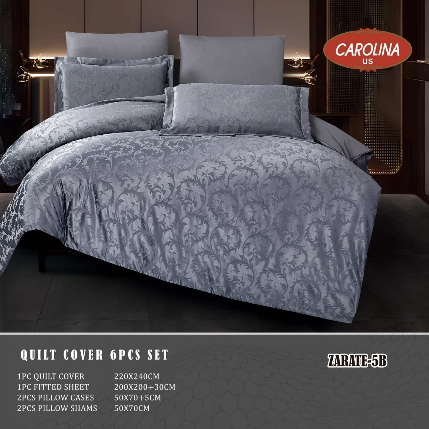 طقم غطاء لحاف 6 قطع *زاراتي*Duvet Cover 6pc set *ZARATE*