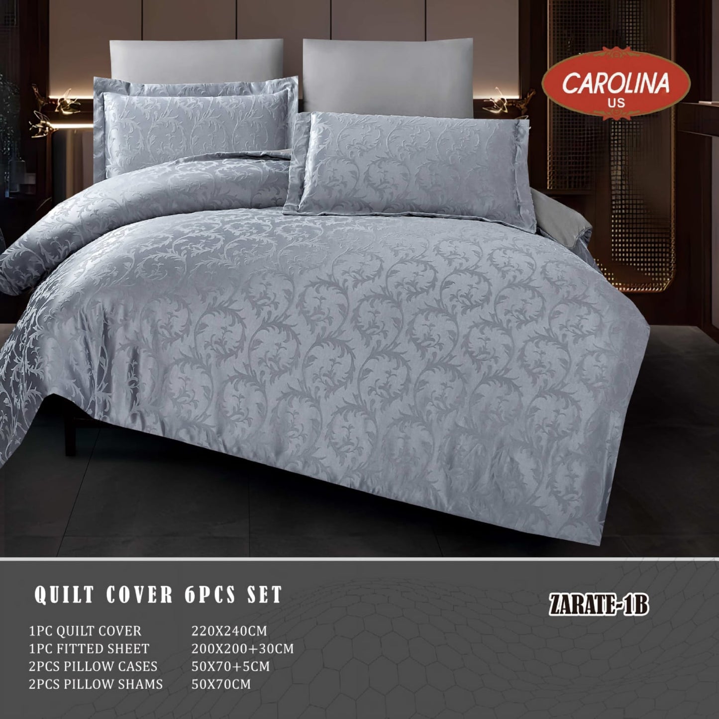 طقم غطاء لحاف 6 قطع *زاراتي*Duvet Cover 6pc set *ZARATE*