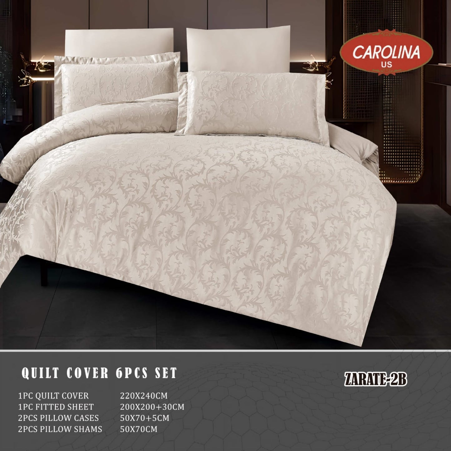 طقم غطاء لحاف 6 قطع *زاراتي*Duvet Cover 6pc set *ZARATE*