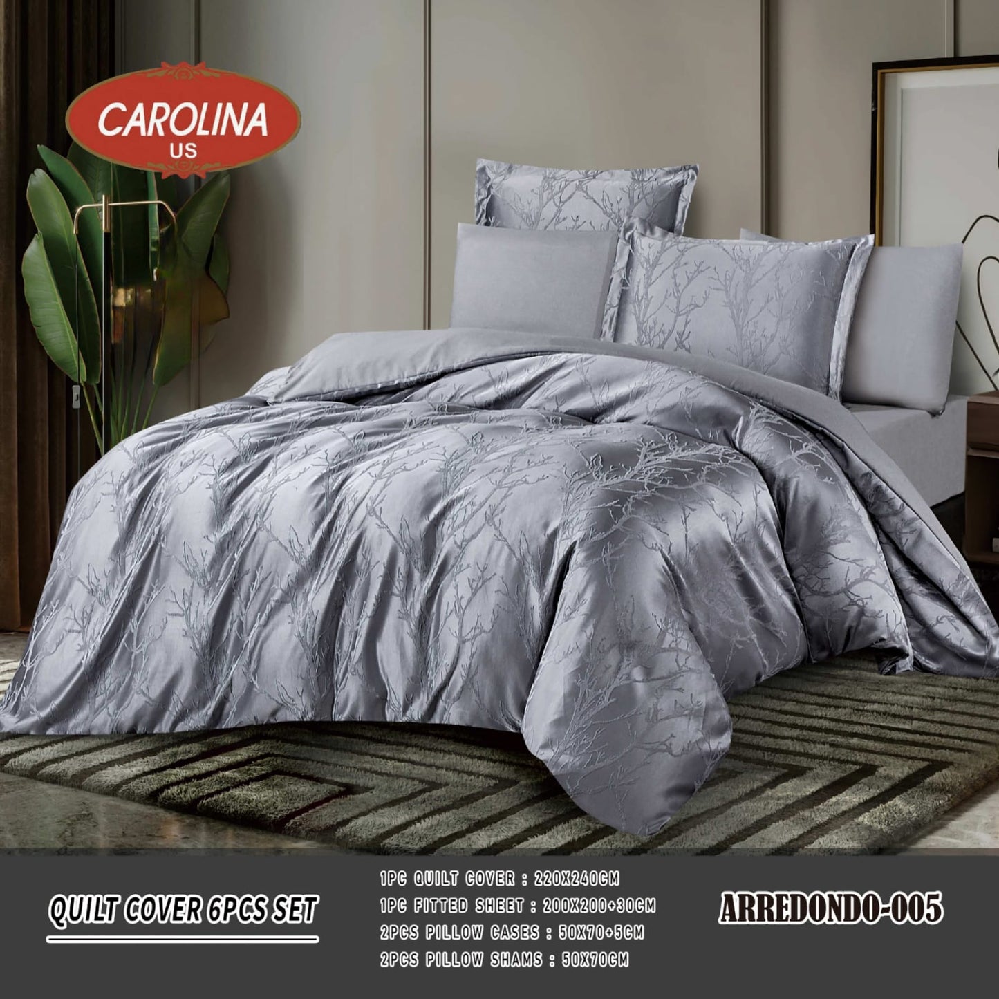 طقم غطاء لحاف مكون من 6 قطع *ARREDONDO* Duvet Cover 6pc set *ARREDONDO*