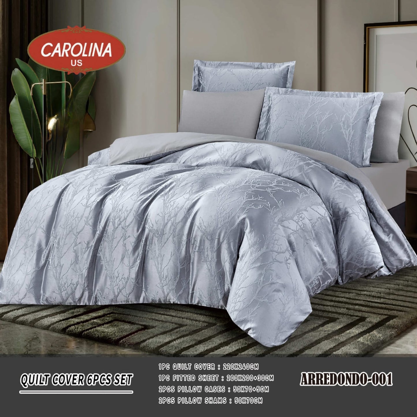 طقم غطاء لحاف مكون من 6 قطع *ARREDONDO* Duvet Cover 6pc set *ARREDONDO*