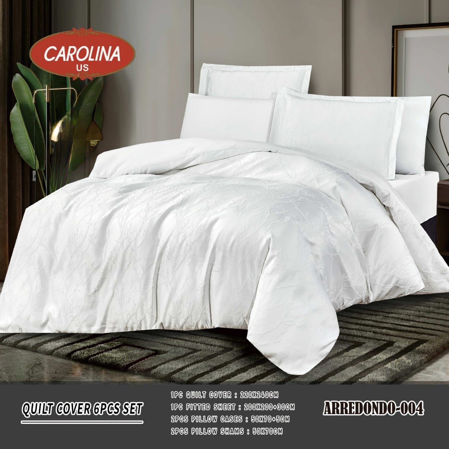 طقم غطاء لحاف مكون من 6 قطع *ARREDONDO* Duvet Cover 6pc set *ARREDONDO*